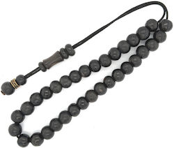 Worry Beads Horn Black Round 33 Beads