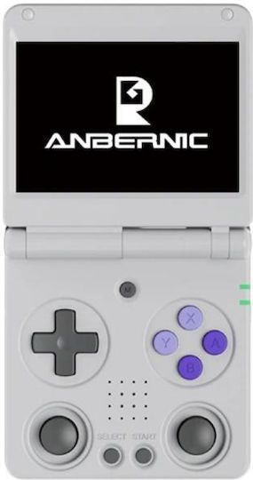 Anbernic Rg 34xxsp 3.4 Inch Ips Linux Retro Quad Core Cortex-a53 5g Wifi Shell Dual Joystick 64g+256g Grey Console