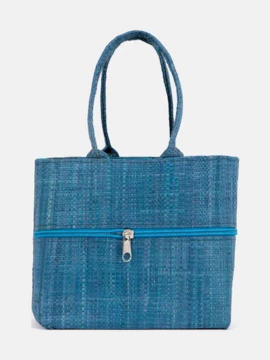 Straw Women's Turquoise Handbag