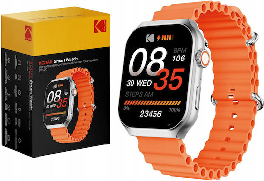 Kodak Sw-7210 Smartwatch mit Herzfrequenzsensor (Orange)