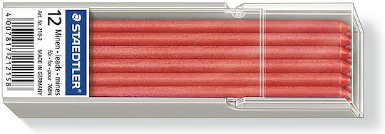 Μύτες Μηχανικών Μολυβιών Staedtler Mine Lumocolor Non-perm Red 12st