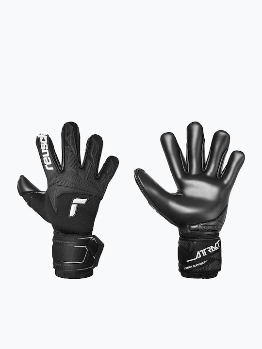 Reusch Infinity Finger Support Goalkeeper Gloves Adults Black