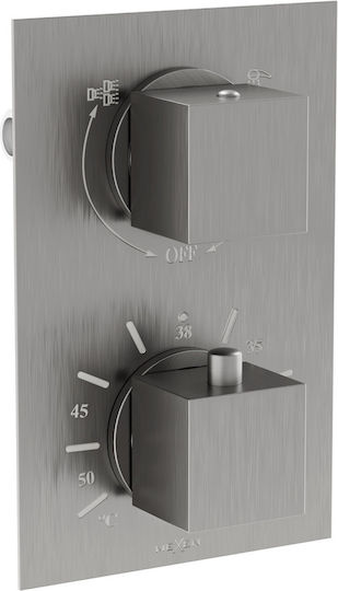 Mexen Built-in Faucet Mixer for Shower Gray