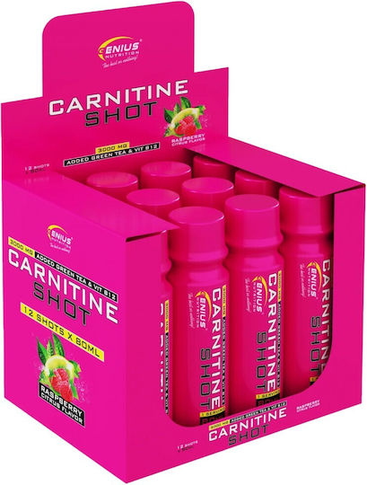 Genius Nutrition Шот с Карнитин Малина с Лимон 12 x 80ml