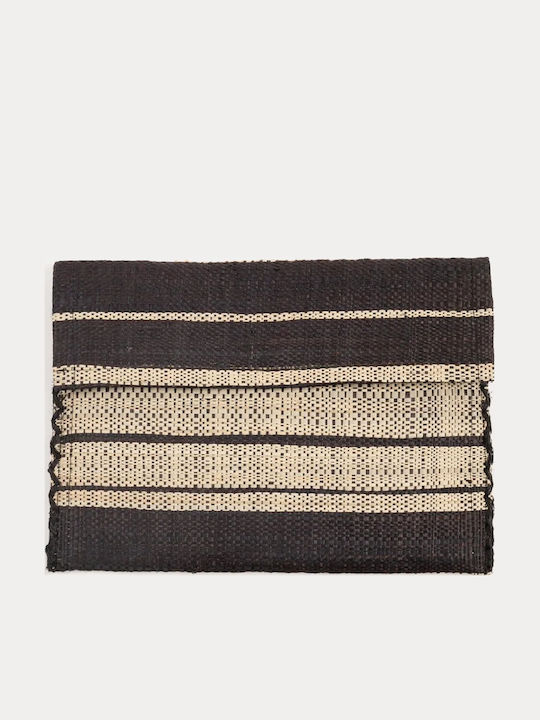 Raffia Large Ψάθινος Γυναικείος Φάκελος Πολύχρωμος