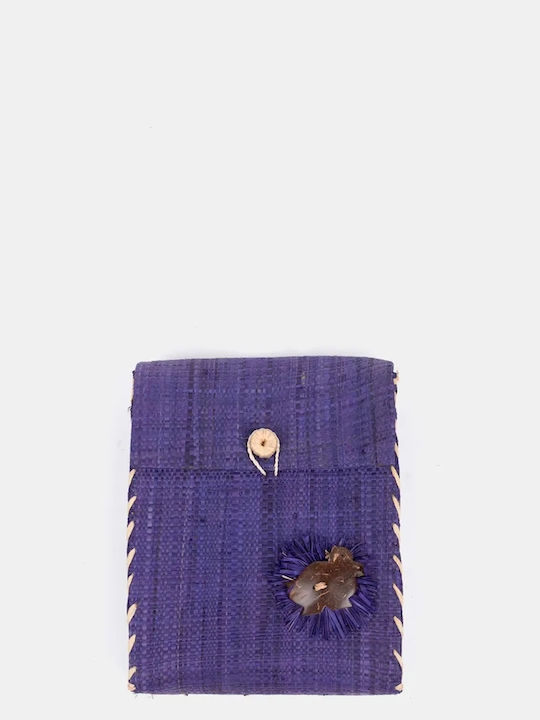 Rock Club Straw Women's Crossbody Bag Navy Blue