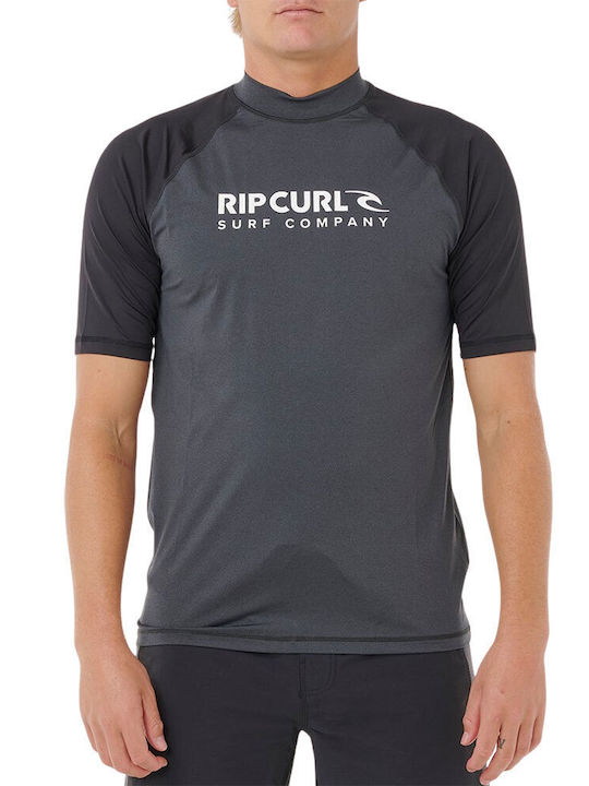 Rip Curl UPF 50 Ανδρική Κοντομάνικη Αντηλιακή Μπλούζα Μαύρη