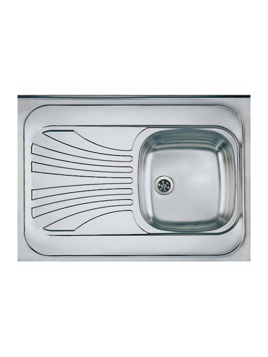 Alveus Drop-In Inox Küchenspüle M60xB80cm Graue