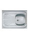 Alveus Drop-In Inox Küchenspüle M60xB80cm Graue
