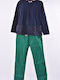 Winter Kinderbekleidungsset 2 Stück Blau-Grün