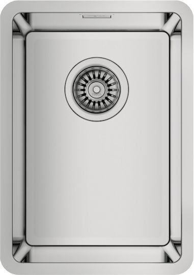 Teka Linea Rs15 Υποκαθήμενος Νεροχύτης Inox Μ44xΠ31cm Γκρι