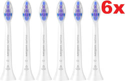 Original Philips Sonicare Sensitive Hx6056/87 Toothbrush Head Very Soft Bristles 6 Pcs Tooth Sensitivity