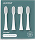Original Be Lucent Spark Heads Toothbrush Replacement Tips 4 Pcs White Soft Bristles