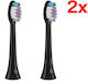 Truelife Sonicbrush Clean Sensitive Toothbrush Head Black 2 Pcs Gently Massages Gums