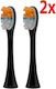Original Götze & Jensen Ast955 Asth957 Toothbrush Head 2 Pcs Plaque Cleaning