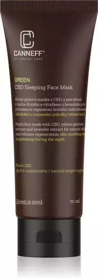 Canneff Green Cbd Soothing Night Face Mask Capacity Ml 70