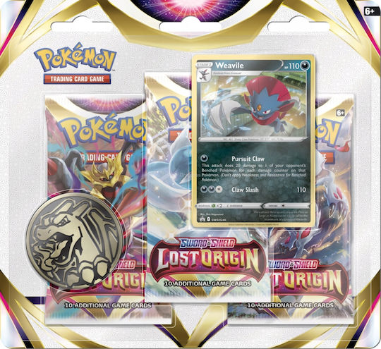 Pokemon Lost Origin 3-Pack Weavile Booster Pack   | Skroutz.gr