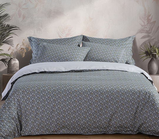 Nef-Nef Homeware Dominat Σετ Σεντόνια King Size 270x280εκ. Γκρι (4τμχ)