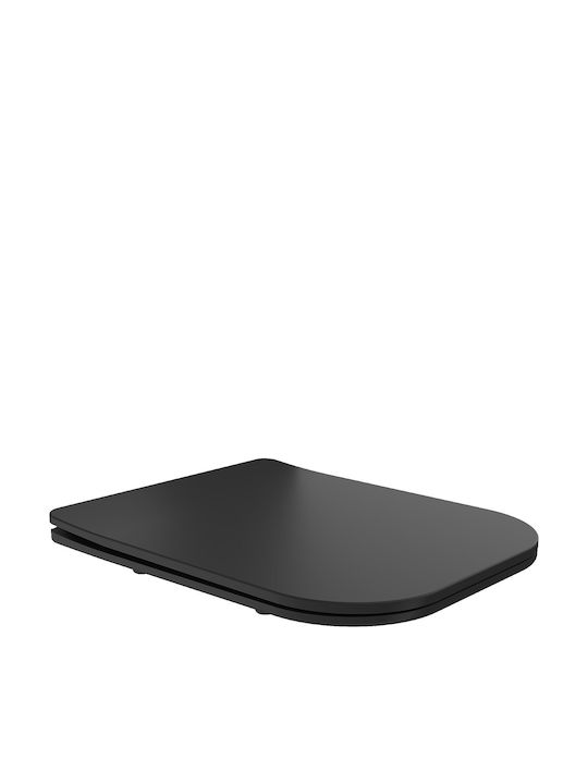 Mexen Toilet Seat Slim Soft Close Plastic Black