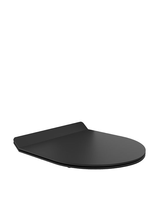 Mexen Capac WC Slim Închidere Lentă Plastic Negru
