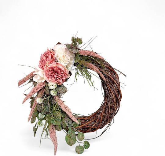 Decorative Artificial Flowers & Plants Branch Crown Decorated Chrysanthemum Greenery Pink-White Shades 50cm