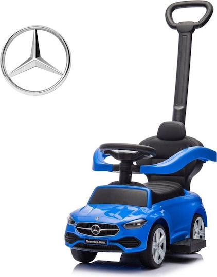 Milly Mally Mercedes C-Class Baby Push Walker with Parental Handle for 12+ Months Blue