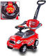 Ride On Car with Parental Handle for 12+ Months with Sounds Red