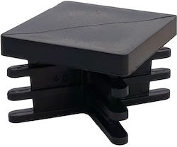 Kappen für Quadratische Geländer für Terrassen Ibfm Stahl Schwarz 598 25mm