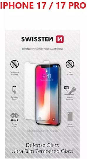 Swissten Ultra Slim Tempered Glass Apple Iphone 17 17 Pro