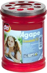 Candle Windproof Cover 20h Duration Agape Red Oti131152