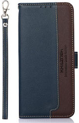 Khazneh Xiaomi Redmi 15c 4g 5g Poco C85 Rfid Litchi Θήκη Βιβλίο Blue Brown