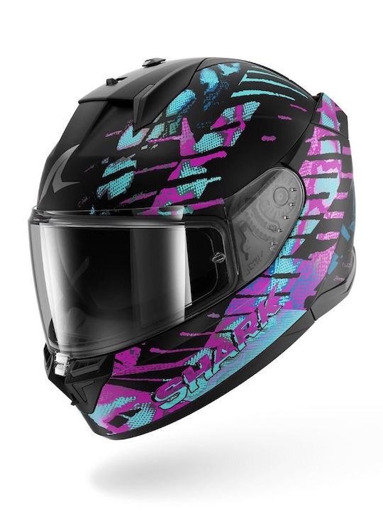 Shark D-skwal 3 Reptaia Mat Black/Glitter Κράνο...