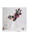 Vază Decorativă Din Plastic Albă 14x14xÎnălțime 20cm