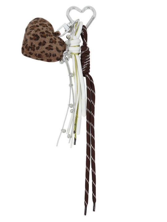 Μπρελόκ Bag Charm Καφέ Animal Print 82145