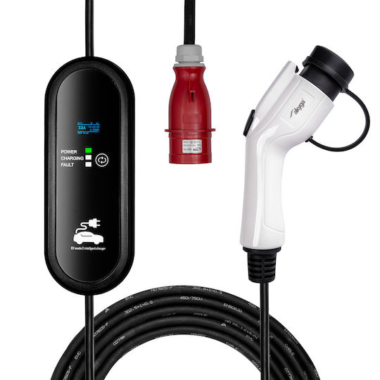 Gb T Charger Chinese Electric Cars Ak-ec-24 Cee 5pin Lcd 3-phase 32a 22kw 5m