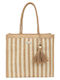 Doca Doca Korbweide Strandtasche Beige