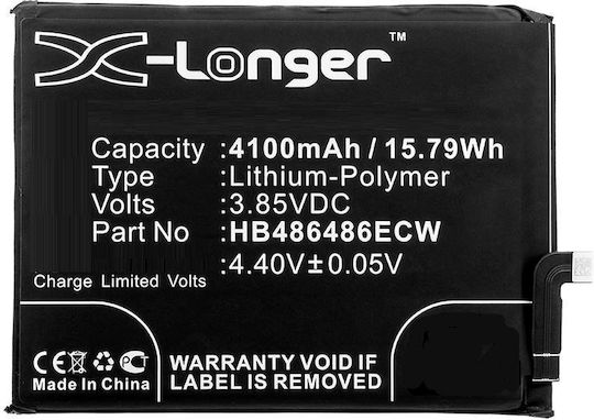Coreparts Mobile Battery Huawei 15.79wh Li-pol 3.85v 4100mah Black Huawei Mobile Smartphone Cp37 Cp60 Lya-al00 Lya-al00p Lya-al10