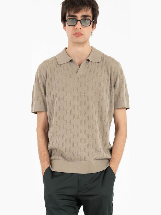 Karl Lagerfeld Polo Μπλούζα Κοντομάνικη Μαύρη