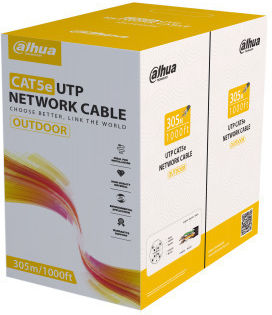 Dahua Cat5e Ofc Cable 305m 0.50mm Outdoor Black Pfm920-5eu
