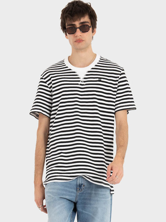 Nifous T-shirt Striped Black & White