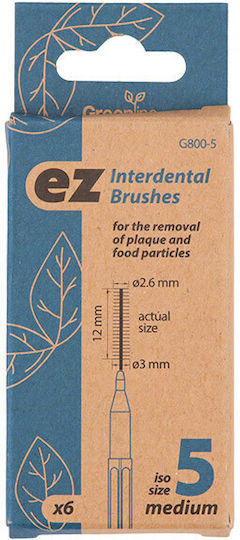 Premium Plus Interdental Brushes with Handle Large 6 Pieces