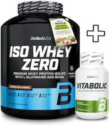 Biotech Usa Iso Whey Zero 1816g Pistachio & Biotech Usa Vitabolic 30 Tabs Custom Bundle