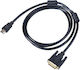 Hdmi To Dvi Cable 24+1 Akyga Ak-av-11 Dual Link Full Hd Cable 1.8m