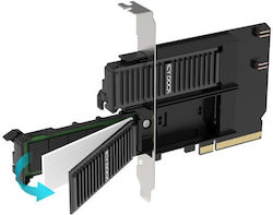 Аксесоар за твърди дискове Icydock 2x M.2 NVMe към PCIe 4.0 x8 карта с бифуркация Аксесоар за твърди дискове Icydock 2x M.2 NVMe към PCIe 4.0 x8 карта с бифуркация