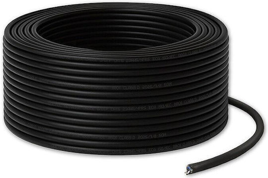 Qoltec U/UTP Cat.6 Network Cable Ethernet 50m Black 1 Piece