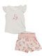 Kids Set with Shorts Summer 2pcs Ecru
