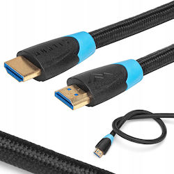 Montis 2.0 HDMI male - HDMI male 10m Μαύρο