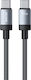 WK Плетен USB 2.0 Кабел USB-C Мъжки - USB-C 65W Черен 1m 250973