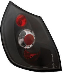 Πίσω Φανάρια Renault Scenic 2003+ Μαύρα Σετ 2τμχ