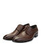 Herren Schuhe Braune Leder Geschnürt